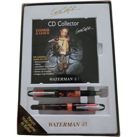 Komplet pióro wieczne + długopis LARA CROFT+ CD 383797 WATERMAN