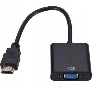 Adapter HDMI -> VGA czarny RETOO E275