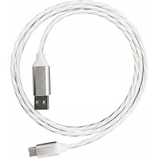 Kabel USB-A -> Lightning 1m 2A LED biały PLATINET (45737)