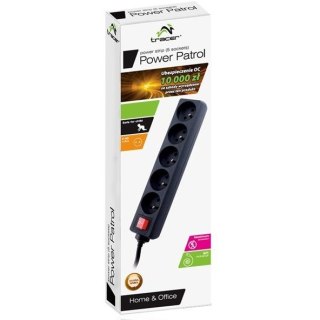 Listwa PowerPatrol czarna 5m 5 gniazd TRACER