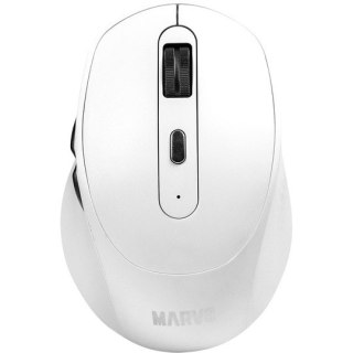 Mysz MARVO WM106W WH optyczna 1600dpi 2,4GHz bezprzewodowa biała cicha