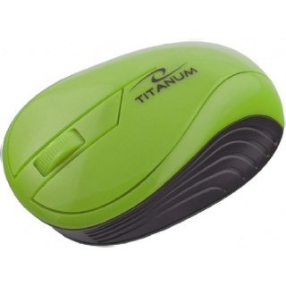 Mysz bezprzewodowa optyczna USB neon zielona TM115G TITANUM