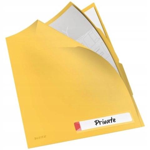 Folder A4 z 3 przegródkami, żółty 47160019 LEITZ