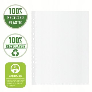 Koszulka groszkowa Recycled Premium PP 100 mic. A4 MAXI opakowanie 50sztuk 627504 ESSELTE