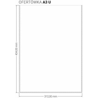 Ofertówka A3 `U` (10 sztuk)OF-80 BIURFOL