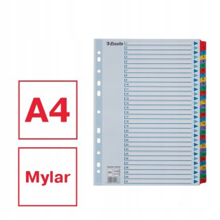 Przekładki kartonowe MYLAR A4 1-31 białe 100164 ESSELTE