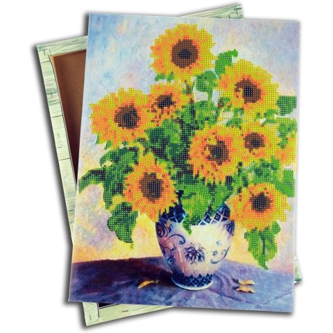 Mozaika diamentowa na drewnianej ramce 5D SUNFLOWERS 30x40cm CENTRUM 0452-6308-80