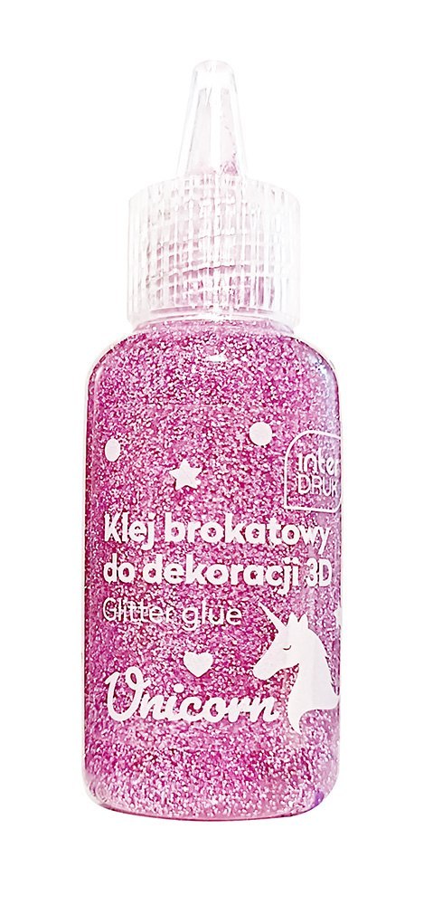 Klej brokatowy do dekoracji 3D 20ml UNICORN 24szt. INTERDRUK