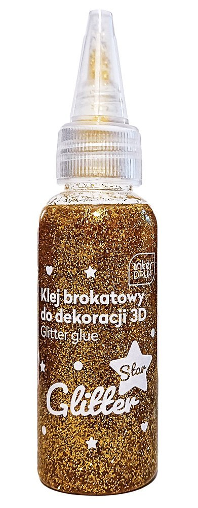 Klej brokatowy do dekoracji 3D 50ml STAR 12szt. INTERDRUK