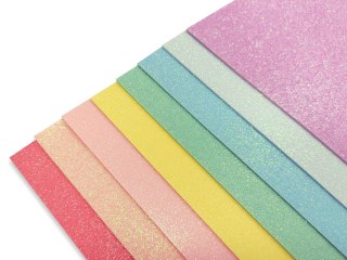 Pianka dekoracyjna 8szt. GLITTER PASTEL INTERDRUK