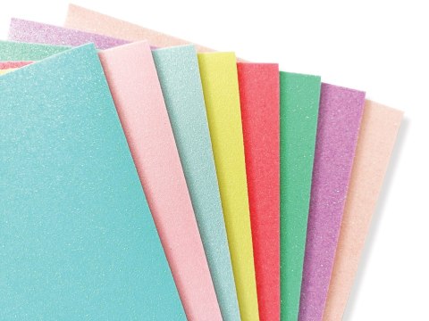 Pianka dekoracyjna 8szt. GLITTER PASTEL INTERDRUK