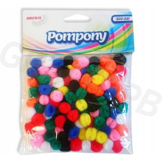 Pompony standard 10mm mix kolorów POM33 BREWIS