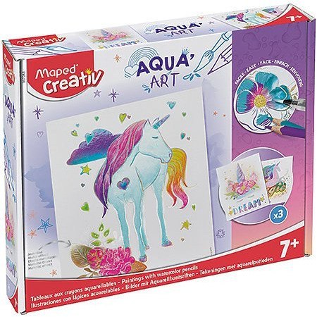 Creativ Aqua Art - obrazy akwarelowe motyw jednorożec 907048