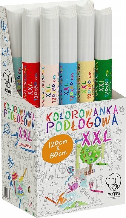 Kolorowanka podłogowa XXL 120x80cm Pojazdy PP-000110 MONUMI