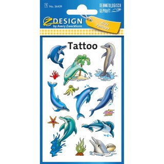 Naklejki tatuaże dla dzieci DELFINKI 56439 Z-DESIGN TATTOO AVERY ZWECKFORM