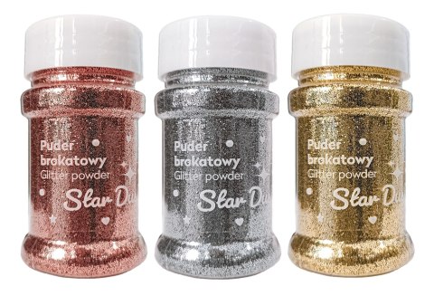 Puder brokatowy do dekoracji 45g STAR DUST 9szt. INTERDRUK