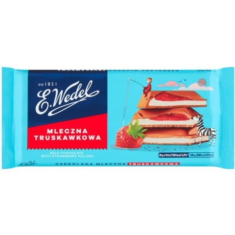 Czekolada WEDEL 100g Mleczna Truskawkowa