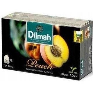 Herbata DILMAH (20 torebek) czarna z aromatem Brzoskwinia