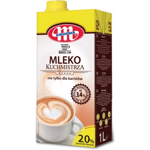 Mleko KUCHMISTRZA MLEKOVITA nie tylko dla baristów 2% 1L