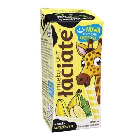 Mleko ŁACIATE UHT 200ml (12 sztuk) bananowe