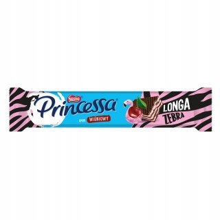 Wafle NESTLE PRINCESSA LONGA ZEBRA wiśniowa (opak. 30szt x 37g) 1,1kg