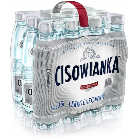 Woda mineralna CISOWIANKA 0.5L (12szt) lekko gazowana