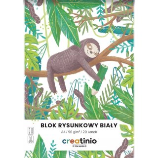 Blok rysunkowy A4 20k biały 90g. 400176663 TOP 2000