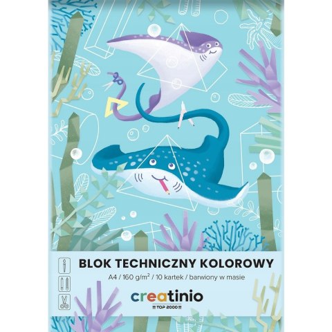 Blok techniczny A4 10k kolorowy CREATINIO 400176669 TOP 2000