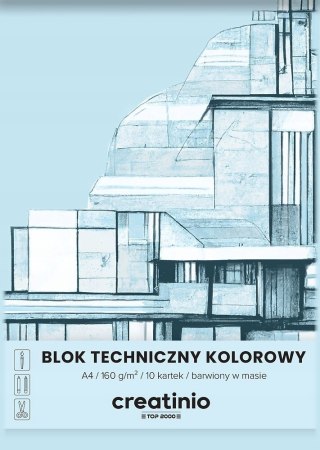 Blok techniczny A4 10k kolorowy CREATINIO 400176669 TOP 2000