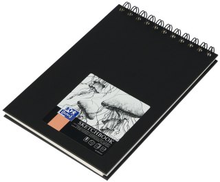 Szkicownik Sketchbook A5 50k 100g czarny 400152644 OXFORD