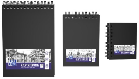 Szkicownik Sketchbook A6 80k 100g czarny 400152649 OXFORD