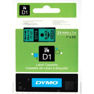 Taśma D1 24mm czarno /zielona 53719 DYMO S0720990