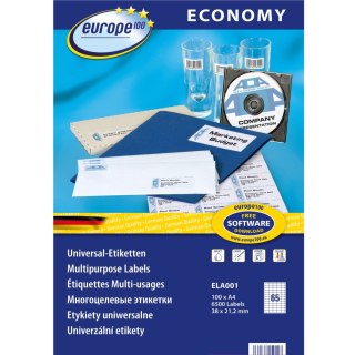 Etykiety ECONOMY A4 białe 38x21.2mm ELA001 AVERY ZWECKFORM