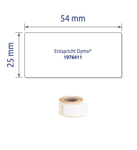 Etykiety Heavy Duty w rolce 160 etyk. 25 x 54 mm, poliestrowe, trwałe białe A1976411 Avery Zweckform