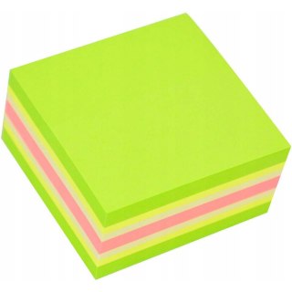 Bloczek STICK"N 51x51mm zielony-mix neon i pastel 21534