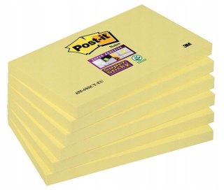 Bloczek samoprzylepny 127x76mm 655-S żółty SUPER STICKY 70005288512 POST-IT 3M