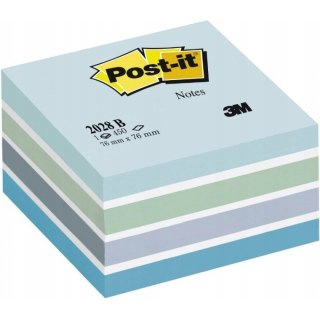 Bloczek samoprzylepny 76x76mm 450k niebieski POST-IT 2028-B FT510093212 3M