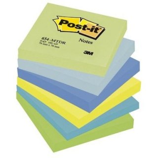 Bloczek samoprzylepny 76x76mm paleta MARZYCIEL 654MTDR (6szt) POST-IT 3M FT510283516