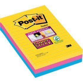 Bloczki 3M POST-IT 101x152mm RIO 3x90k Super Sticky linia 70005271971