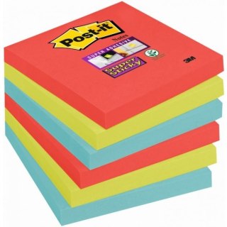 Bloczki 3M POST-IT 76x76mm BORA BORA Super Sticky 6x90kartek 70005253458