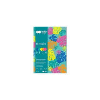 Blok DECO TROPIC A4 20k 170g 5 kolorów HA 3817 2030 HAPPY COLOR