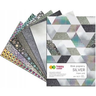 Blok SILVER A4 10k 150-230g HAPPY COLOR HA 3820 2030-MS