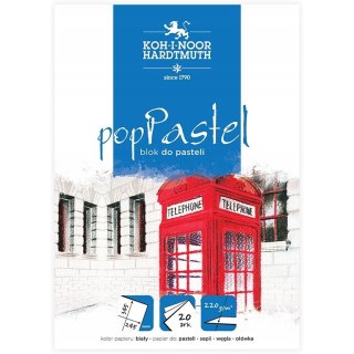 Blok do pasteli 245x345mm 20k 220g biały POP PASTEL BLO-PA245B KOH-I-NOOR