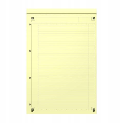 Notatnik A4+ 80k linia żółty OXFORD Notepad International 100100101