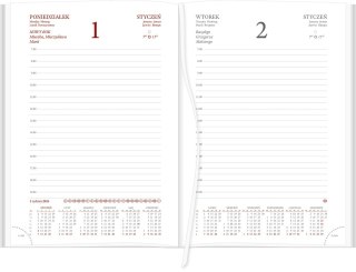 Kalendarz A5 VIVELLA dzienny, czarny, papier biały 216A5DB Wokół nas