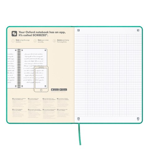 Notatnik Signature A5 80k 90g kratka mix kolorów 400154868 OXFORD