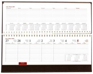 Terminarz leżący NATURA KB047AB zielony Wokół Nas