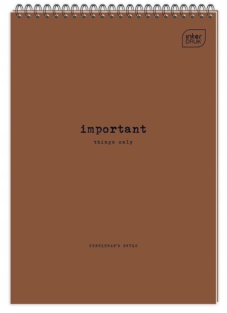 Kołonotatnik A5 100k kratka spirala góra INTERDRUK