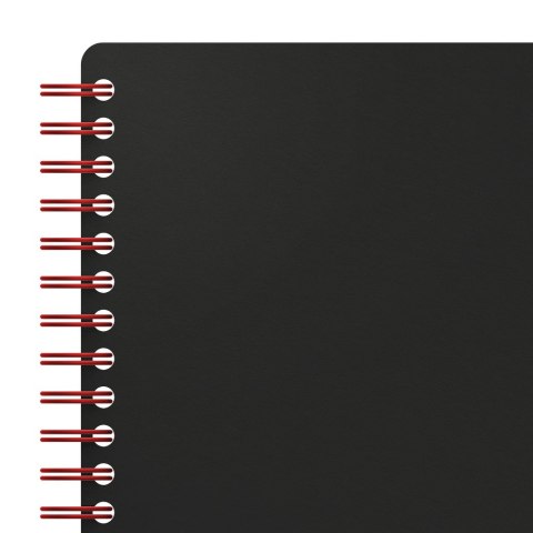 Kołonotatnik A5 70k krata PP OXFORD Black"n"red 400047656