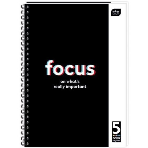 Kołozeszyt A4 100k kolorowe registry INTERDRUK